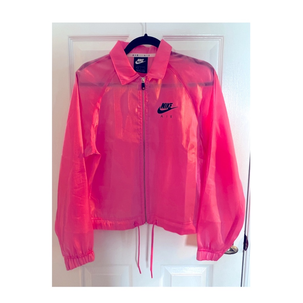 Women’s Nike hot pink sheer jacket - small